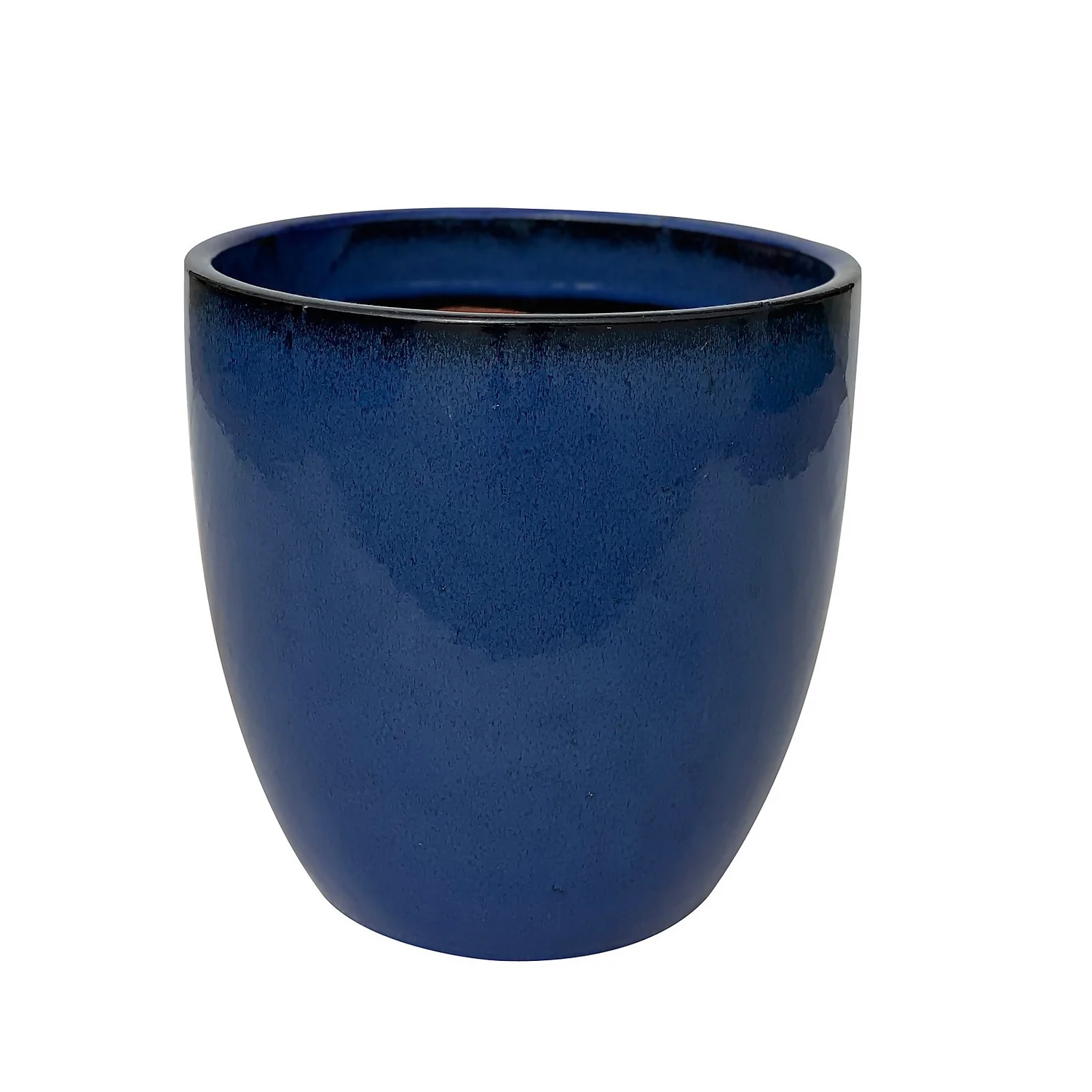 Chiswick Egg Imperial Terracotta Pot In Blue - 44cm 3 Chiswick Egg Imperial Terracotta Pot In Blue - 44cm
