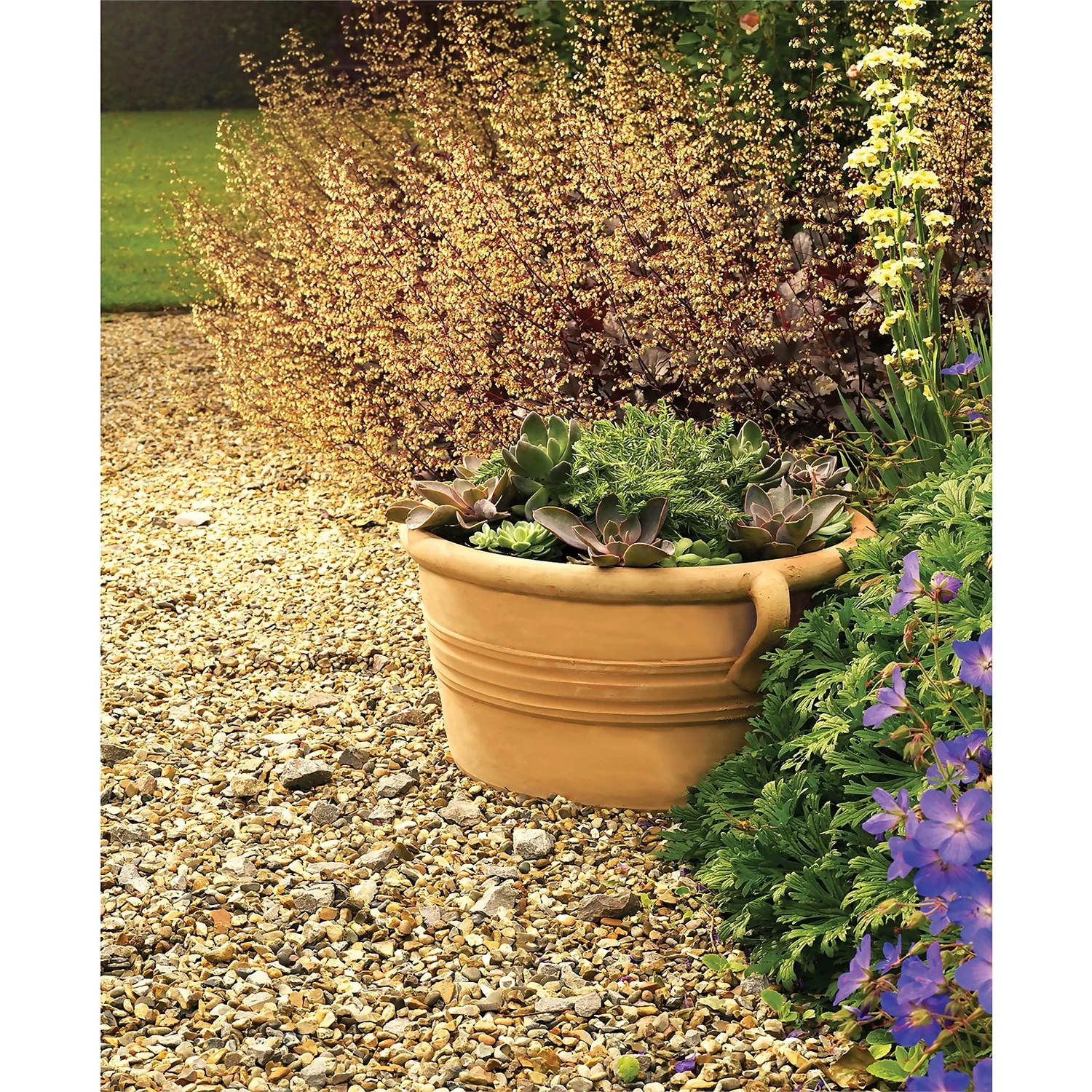 Himalaya Terracotta Low Bowl - 45cm 4 Himalaya Terracotta Low Bowl - 45cm - Image 2