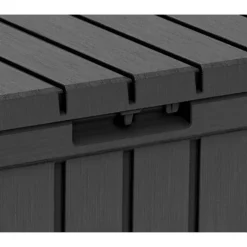 Keter Kentwood Outdoor Garden Storage Box 350L - Graphite -Garden Outdoor Equipment Store 12885762 7534899008598270