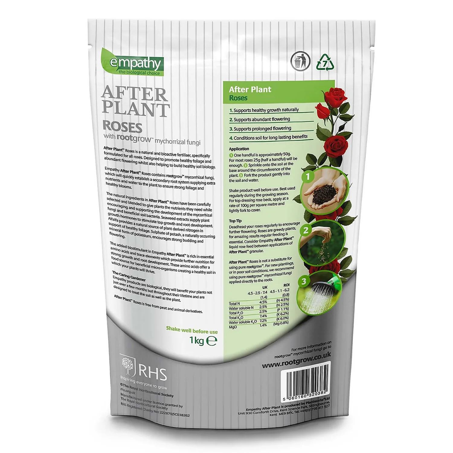 Empathy RHS After Plant Rose Food 1kg 4 Empathy RHS After Plant Rose Food 1kg - Image 2
