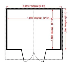Shire Avance Summerhouse - 7x5ft -Garden Outdoor Equipment Store 12886996 2464843286425677