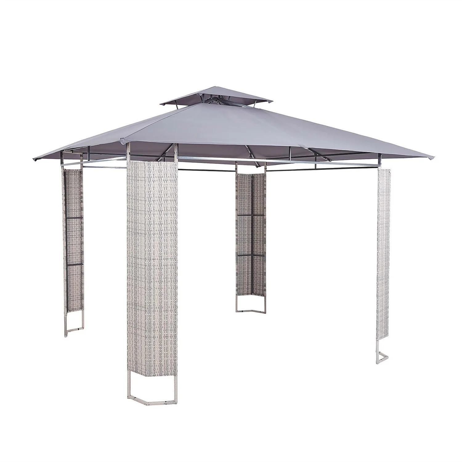 Florence Gazebo With Rattan Panels 3 Florence Gazebo With Rattan Panels
