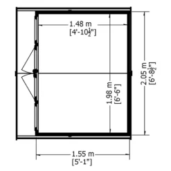 Shire Haddon Summerhouse - 7 X 5ft -Garden Outdoor Equipment Store 12887154 2004843280991276