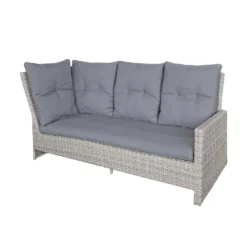 Mortimer Grey Rattan Garden Corner Sofa Set -Garden Outdoor Equipment Store 12887790 3255047776533844