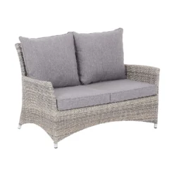 Florence 4 Seater Grey Rattan Garden Sofa Set -Garden Outdoor Equipment Store 12887803 1054843689611178