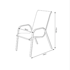 Malindi 6 Seater Garden Dining Set - Grey -Garden Outdoor Equipment Store 12887812 3374947969778299