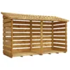 Mercia (Installation Included) Double Log Store -Garden Outdoor Equipment Store 12888117 1255011214570436