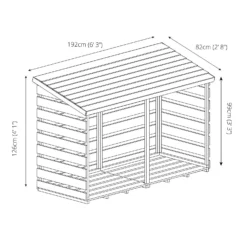 Mercia (Installation Included) Double Log Store 20 Mercia (Installation Included) Double Log Store -Garden Outdoor Equipment Store 12888117 2835028837810777