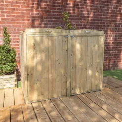 Mercia Double Bin Store -Garden Outdoor Equipment Store 12888123 2114944420151803