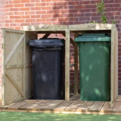 Mercia Double Bin Store -Garden Outdoor Equipment Store 12888123 9454944419998065