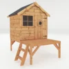 Mercia 4 X 7ft Snug Wooden Playhouse With Tower 1 Mercia 4 X 7ft Snug Wooden Playhouse With Tower -Garden Outdoor Equipment Store 12888282 4404874979527589