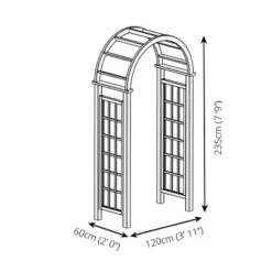 Mercia Curved Arch -Garden Outdoor Equipment Store 12888302 3434849860646659