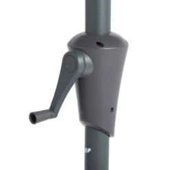 None 2.7m Crank & Tilt Parasol Dark Grey - Dia. 38mm -Garden Outdoor Equipment Store 12888563 2734843674675537