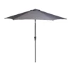None 2.7m Crank & Tilt Parasol Dark Grey - Dia. 38mm