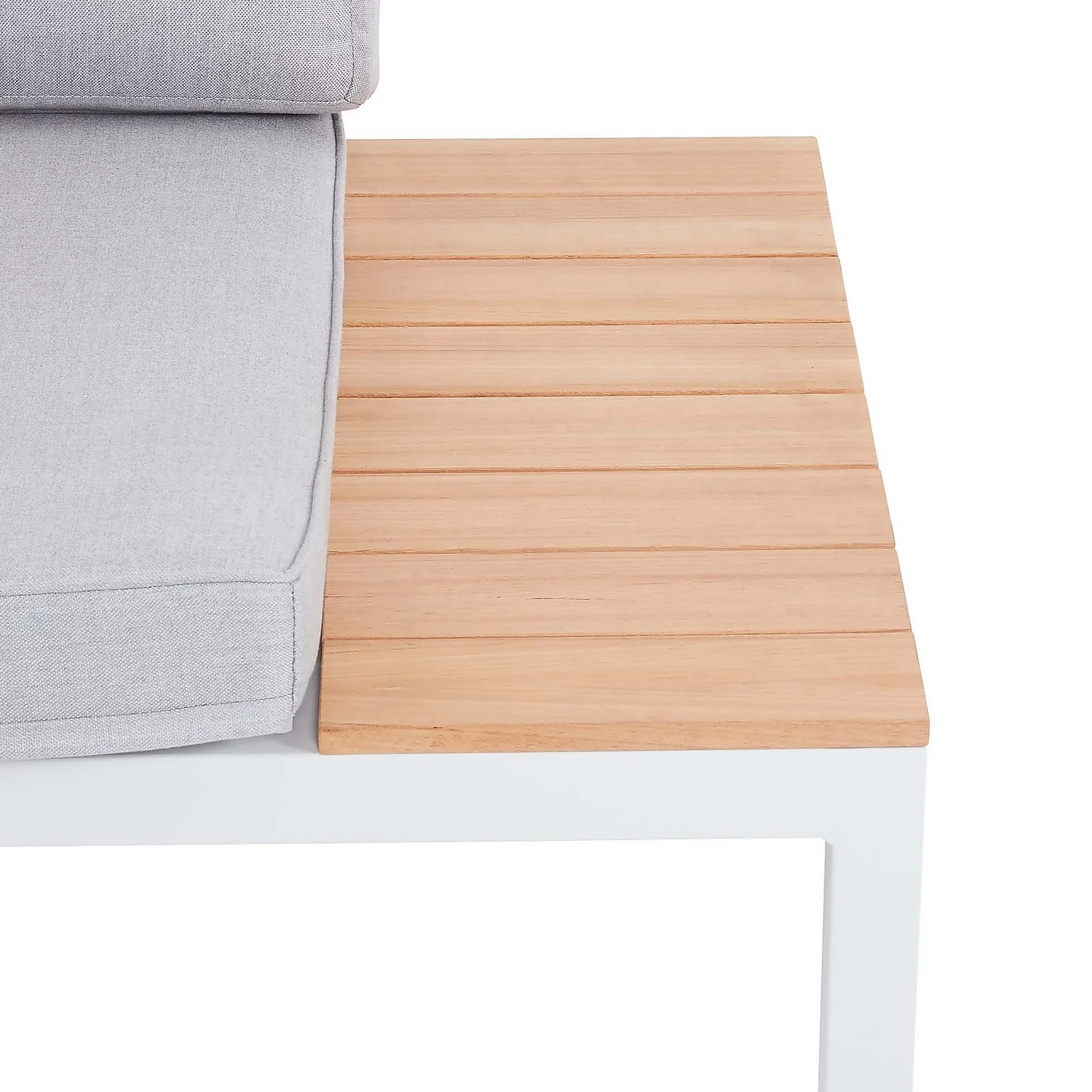 Spirit Metal Garden Corner Sofa Set - Grey 10 Spirit Metal Garden Corner Sofa Set - Grey - Image 8