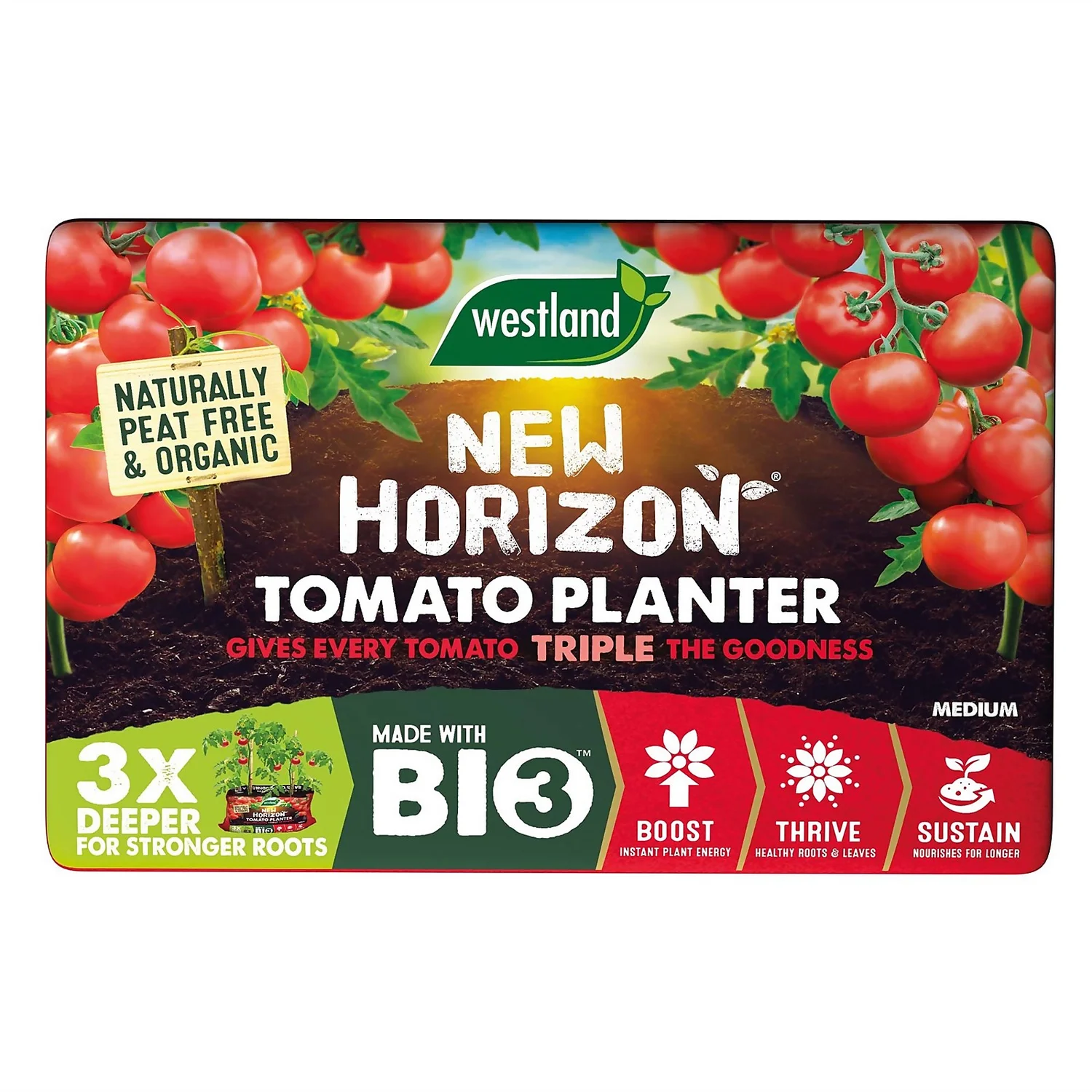 New Horizon Peat Free Tomato Planter Medium - 35L 4 New Horizon Peat Free Tomato Planter Medium - 35L - Image 2