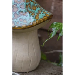 Ceramic Mushroom Garden Ornament - Medium -Garden Outdoor Equipment Store 12890925 6024843660824066