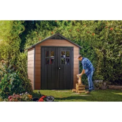 Keter Newton 7.5 X 7ft Outdoor Plastic Garden Storage Shed - Brown 20 Keter Newton 7.5 X 7ft Outdoor Plastic Garden Storage Shed - Brown -Garden Outdoor Equipment Store 12909854 8124845876235410