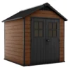 Keter Newton 7.5 X 7ft Outdoor Plastic Garden Storage Shed - Brown 2 Keter Newton 7.5 X 7ft Outdoor Plastic Garden Storage Shed - Brown -Garden Outdoor Equipment Store 12909854 8904899305412243