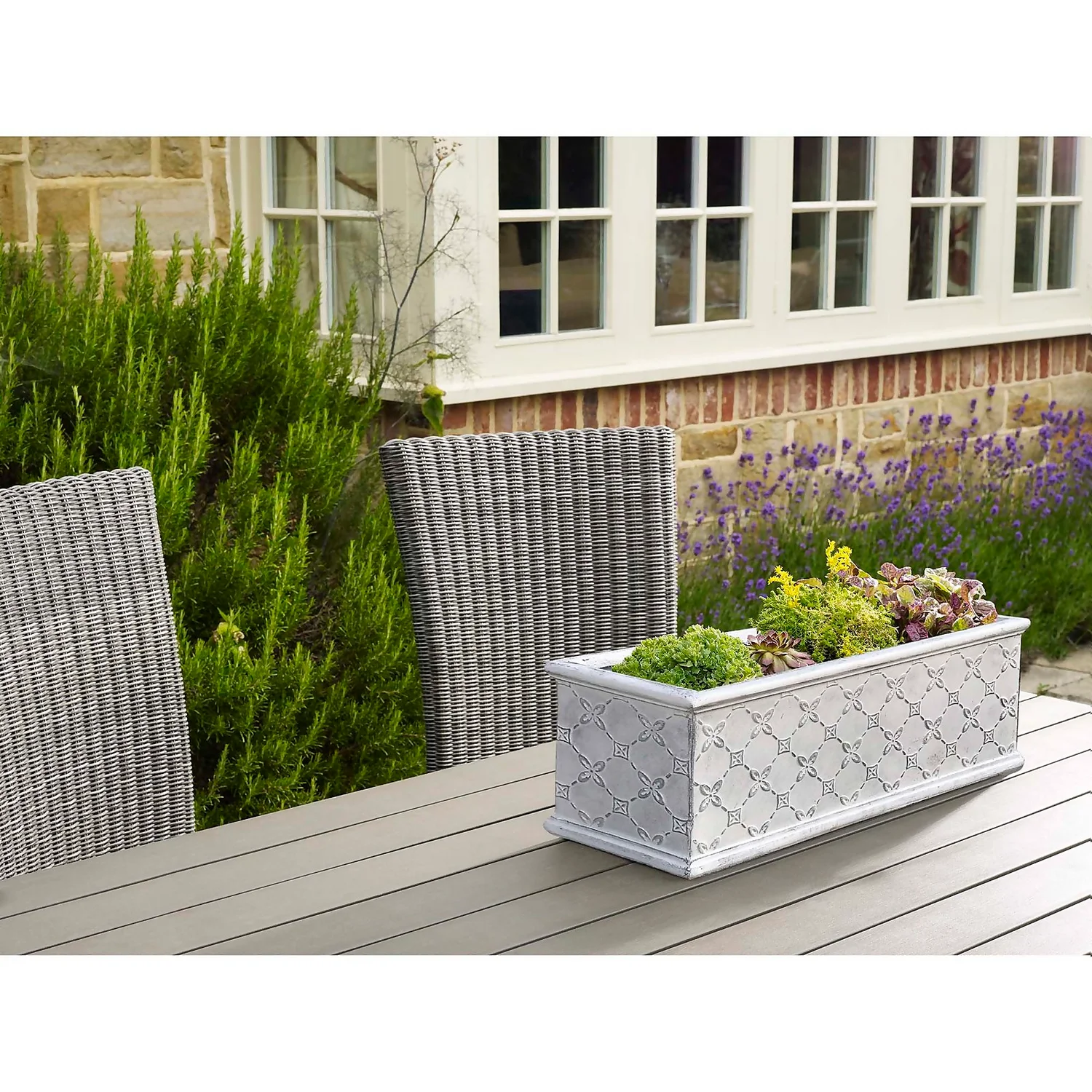 Mayfair Antique White Trough - 55cm 4 Mayfair Antique White Trough - 55cm - Image 2