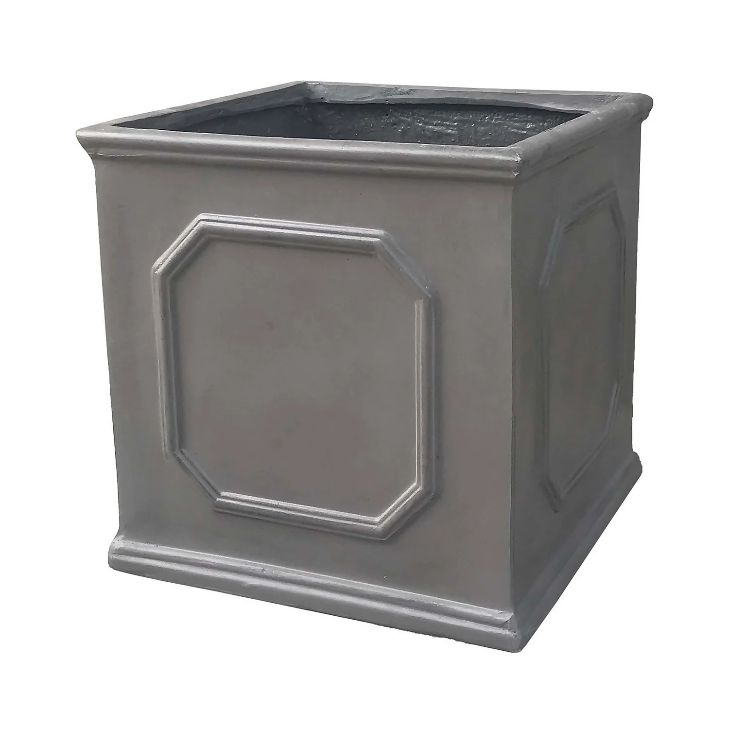 Mayfair Lead Cube Planter - 32cm 3 Mayfair Lead Cube Planter - 32cm