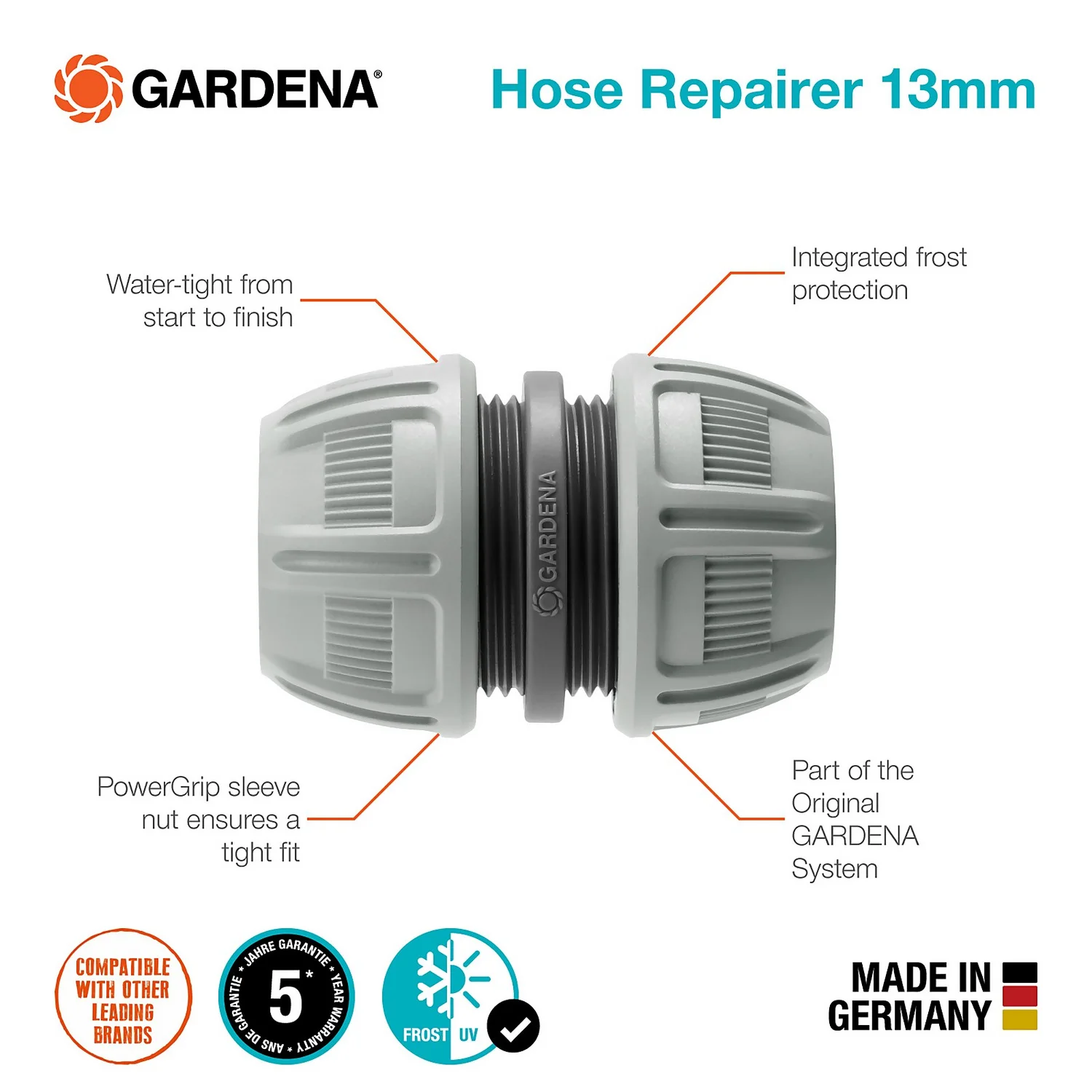 GARDENA Hose Repairer13 Mm (1/2") 15 Mm (5/8") 5 GARDENA Hose Repairer13 Mm (1/2") 15 Mm (5/8") - Image 3