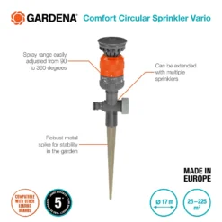 Gardena Comfort Circular Sprinkler Vario Spike 11 Gardena Comfort Circular Sprinkler Vario Spike -Garden Outdoor Equipment Store 13043404 1015060198431329