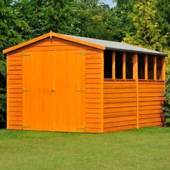 Shire 12 X 8ft Shed Overlap Double Door -Garden Outdoor Equipment Store 13082803 1844862497650702