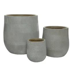 Liam Round Stripe Planter - Large 10 Liam Round Stripe Planter - Large -Garden Outdoor Equipment Store 13222488 1224929320916753