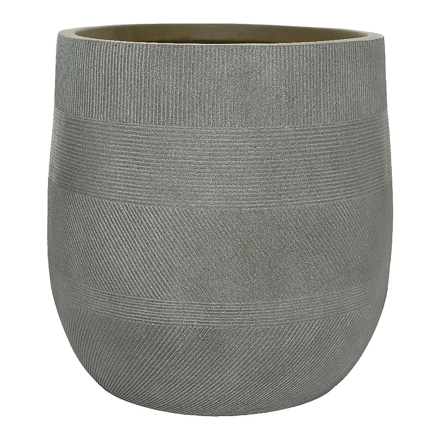 Liam Round Stripe Planter - Large 3 Liam Round Stripe Planter - Large