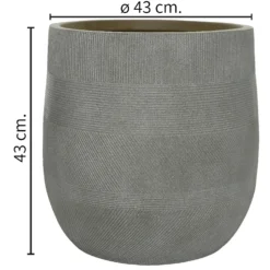 Liam Round Stripe Planter - Large 11 Liam Round Stripe Planter - Large -Garden Outdoor Equipment Store 13222488 9974934510759820