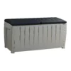 Keter Ace Outdoor Garden Storage Box 124 X 55 X 62.5 Cm - Grey And Black -Garden Outdoor Equipment Store 13432924 1414947994466640