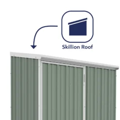 Absco 5 X 3ft Space Saver Metal Pent Shed - Green 13 Absco 5 X 3ft Space Saver Metal Pent Shed - Green -Garden Outdoor Equipment Store 13440828 3484929164219292