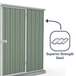 Absco 5 X 3ft Space Saver Metal Pent Shed - Green 16 Absco 5 X 3ft Space Saver Metal Pent Shed - Green -Garden Outdoor Equipment Store 13440828 4804929164412816