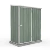 Absco 5 X 3ft Space Saver Metal Pent Shed - Green 1 Absco 5 X 3ft Space Saver Metal Pent Shed - Green -Garden Outdoor Equipment Store 13440828 8324929164016900