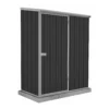 Absco 5 X 3ft Space Saver Metal Pent Shed - Dark Grey -Garden Outdoor Equipment Store 13440829 1024929186313245