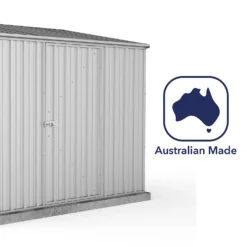 Absco 7.5 X 5ft Space Saver Metal Pent Shed - Zinc -Garden Outdoor Equipment Store 13440831 1574929185869425