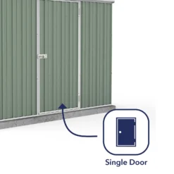 Absco 7.5 X 3ft Space Saver Metal Pent Shed - Green 14 Absco 7.5 X 3ft Space Saver Metal Pent Shed - Green -Garden Outdoor Equipment Store 13440840 4124929186148455