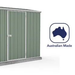 Absco 7.5 X 3ft Space Saver Metal Pent Shed - Green 17 Absco 7.5 X 3ft Space Saver Metal Pent Shed - Green -Garden Outdoor Equipment Store 13440840 7734929186337515