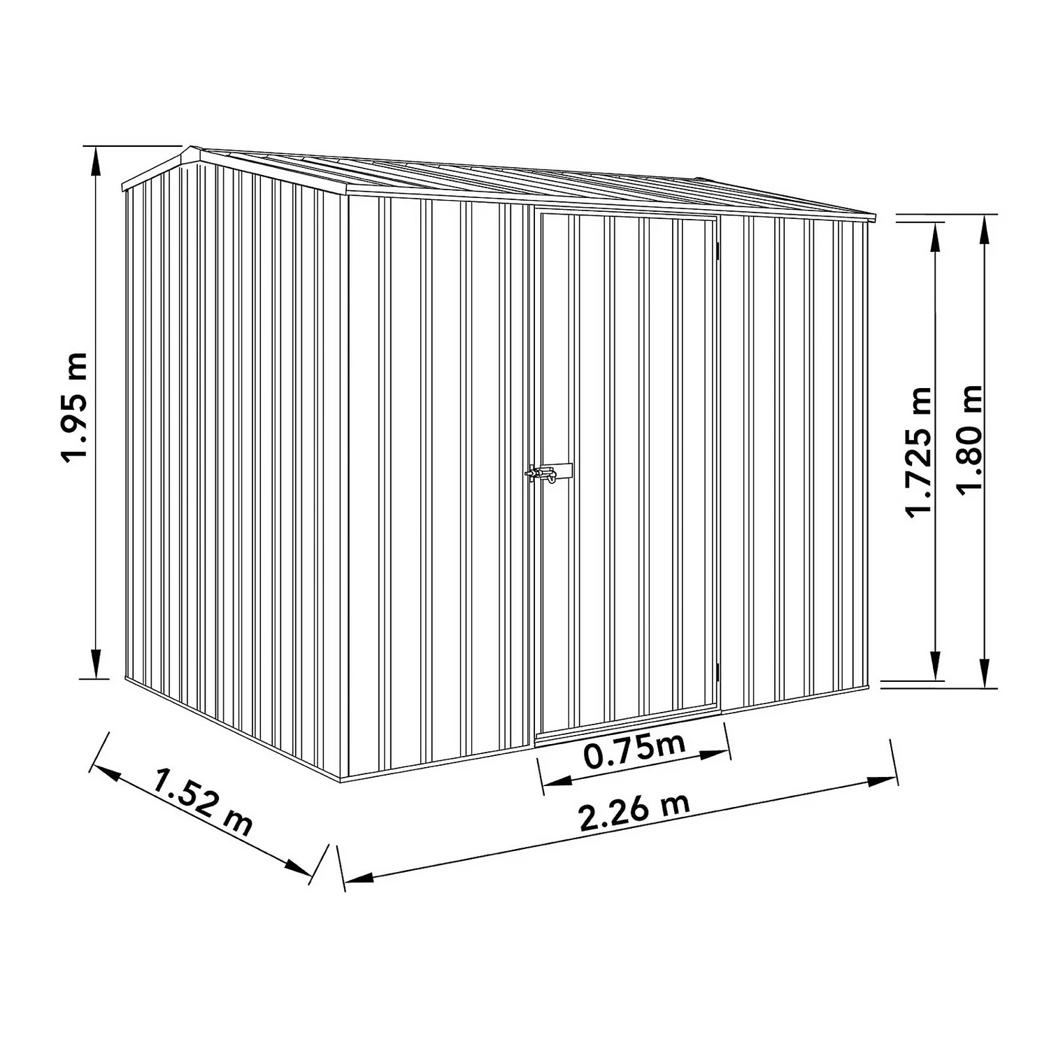 Absco 7.5 X 5ft Premier Reverse Apex - Dark Grey 5 Absco 7.5 X 5ft Premier Reverse Apex - Dark Grey - Image 3