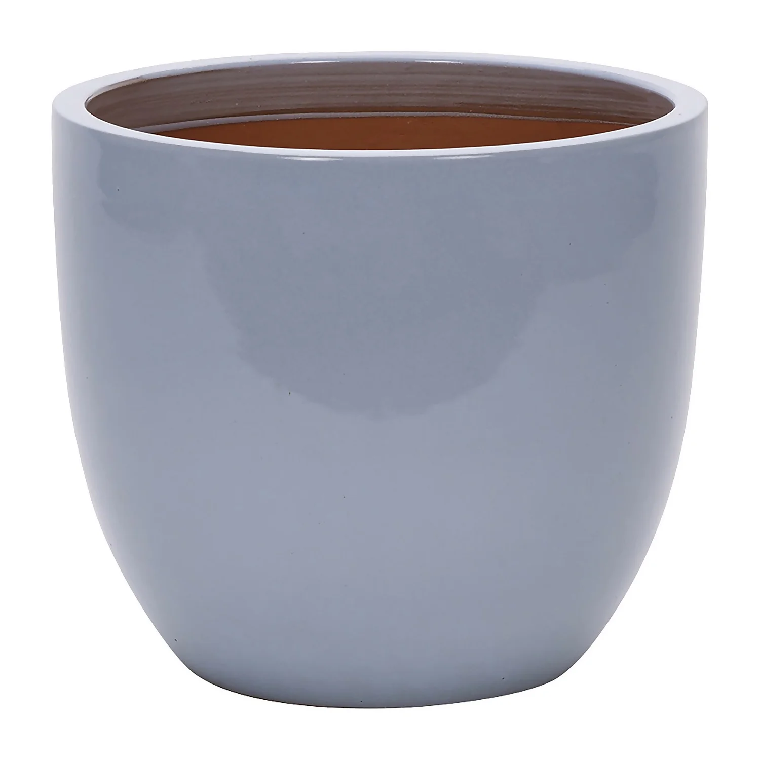 Glazed Blue Heritage Egg Pot - 38cm 3 Glazed Blue Heritage Egg Pot - 38cm