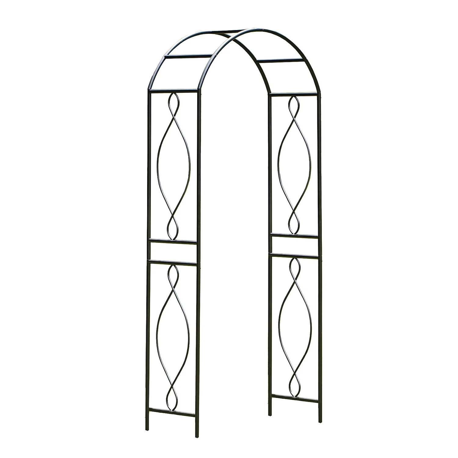 Panacea Arched Top Steel Garden Arch - Black 3 Panacea Arched Top Steel Garden Arch - Black