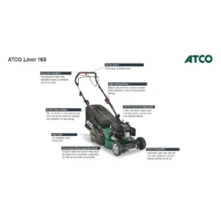 Atco 139cc Liner 16S Petrol Lawn Mower - 41cm -Garden Outdoor Equipment Store 13486581 8924932697632222