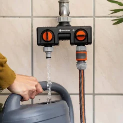 GARDENA Twin-Tap Hose Pipe Connector -Garden Outdoor Equipment Store 13489627 8904920780813120