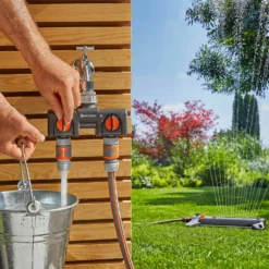 GARDENA Twin-Tap Hose Pipe Connector -Garden Outdoor Equipment Store 13489627 9874920780869931