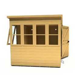 Shire 6 X 6ft Sun Pent Shed -Garden Outdoor Equipment Store 13505277 7464931992099959