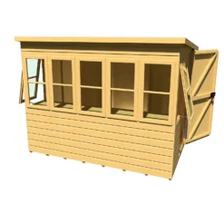 Shire 8 X 6ft Sun Pent Shed - Including Installation -Garden Outdoor Equipment Store 13505294 2984931996408238