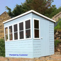 Shire 8 X 6ft Sun Pent Shed - Including Installation -Garden Outdoor Equipment Store 13505294 8454931996334228