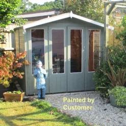 Shire 7 X 7ft Parham Double Door Summerhouse -Garden Outdoor Equipment Store 13505296 1324931992319733