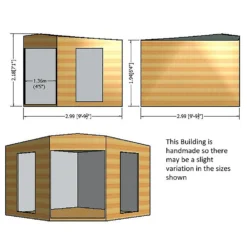 Shire 10 X 10ft Barclay Summerhouse - Including Installation -Garden Outdoor Equipment Store 13505308 2104931992501209